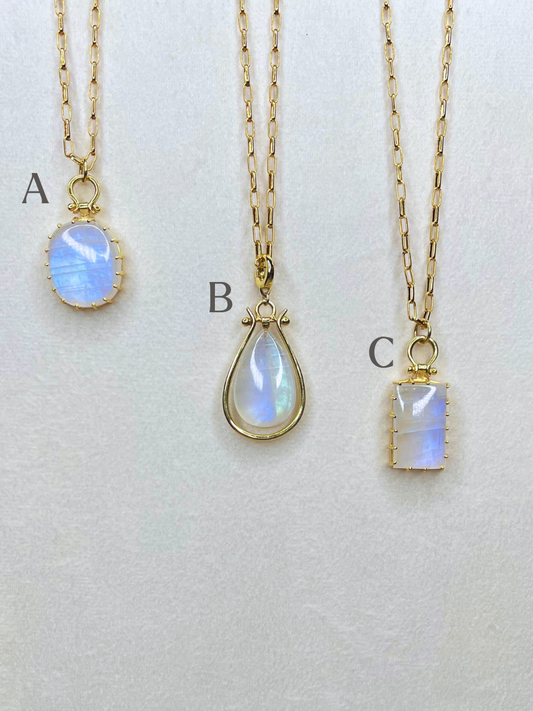 The Margot Necklace: Moonstone