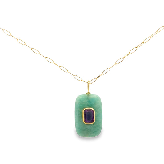 The Celeste Necklace: Amazonite