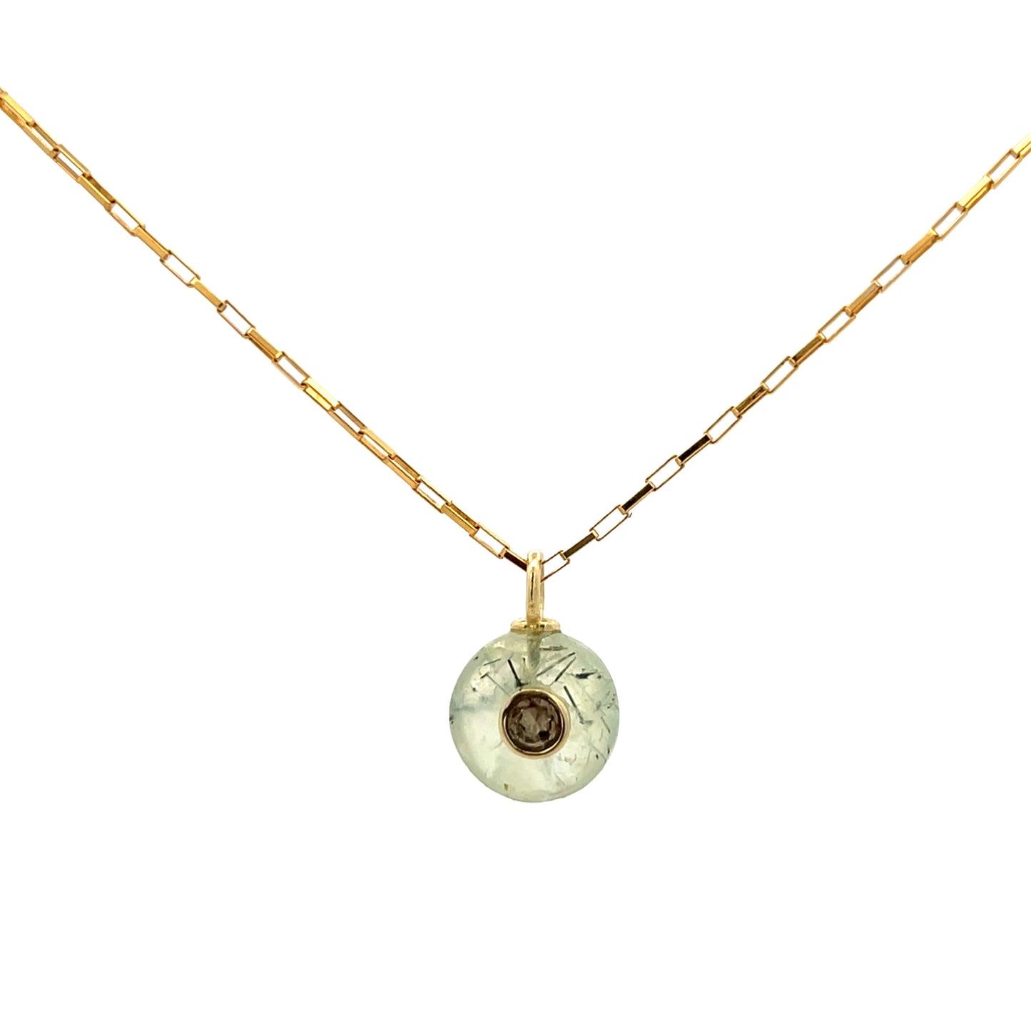 The Celeste Necklace: Prehnite