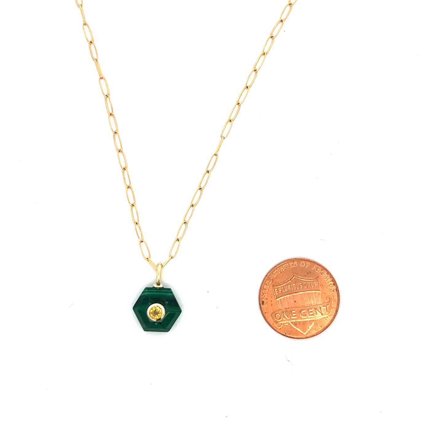 The Celeste Necklace: Malachite