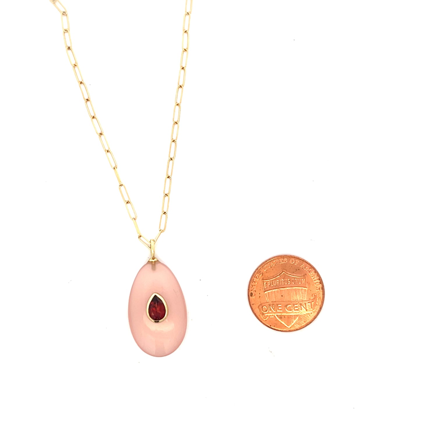 The Celeste Necklace: Rose Quartz