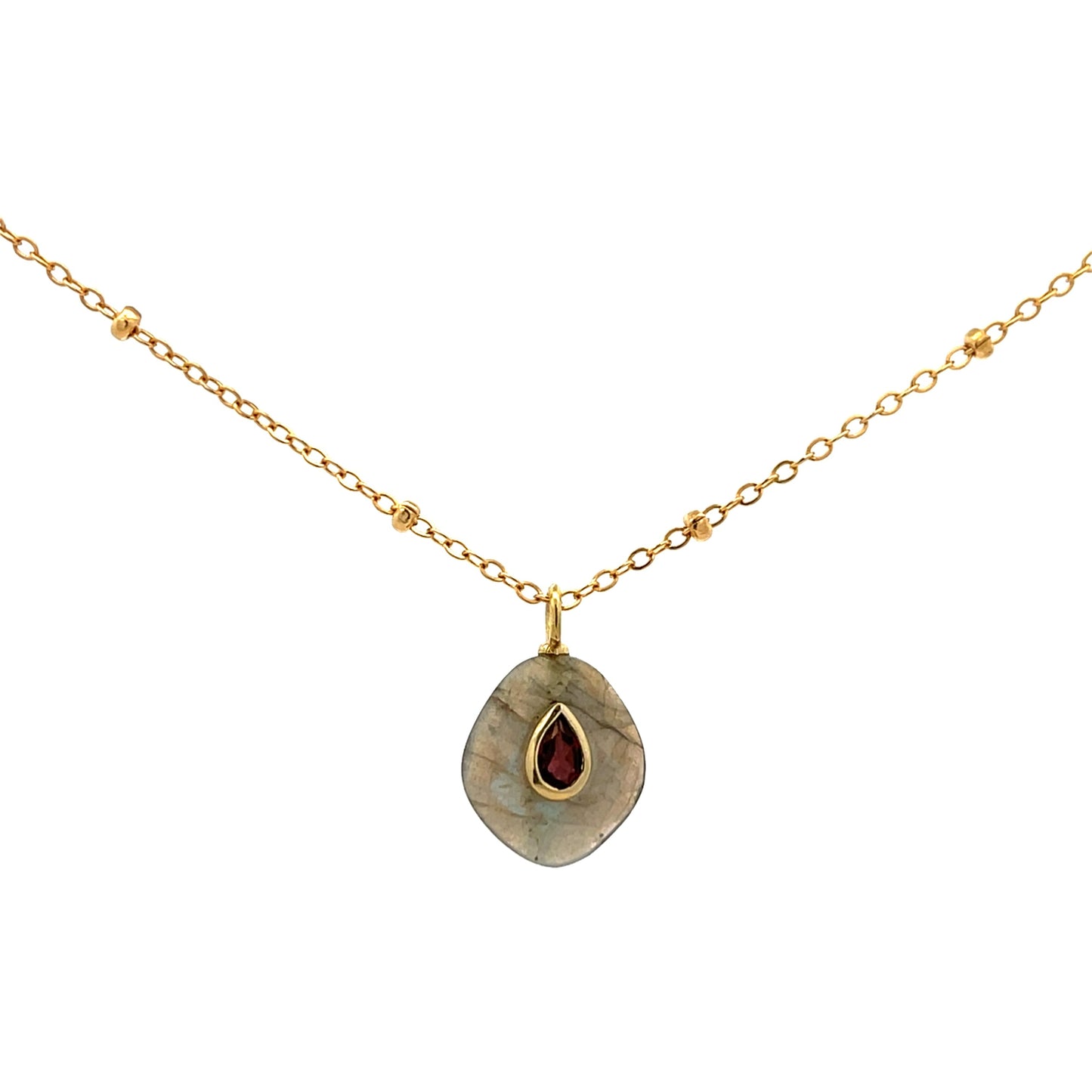 The Celeste Necklace: Labradorite