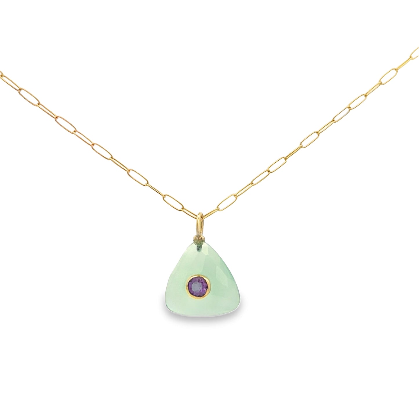 The Celeste Necklace: Chalcedony