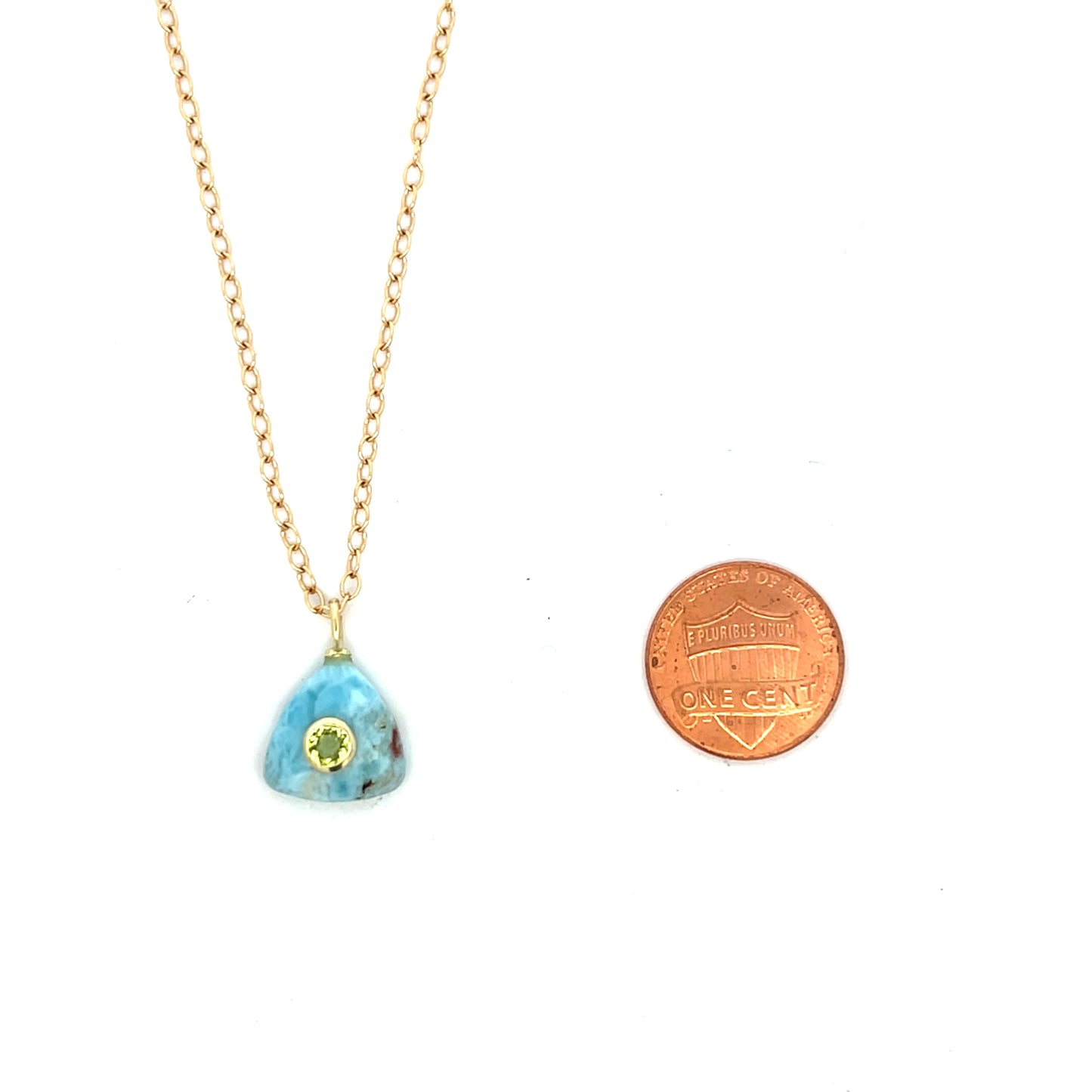 The Celeste Necklace: Larimar