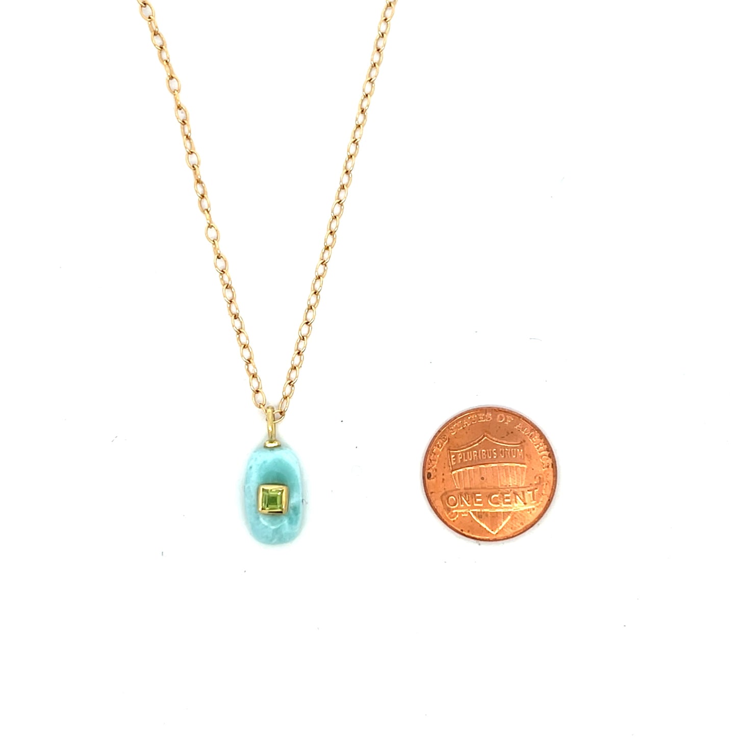 The Celeste Necklace: Larimar
