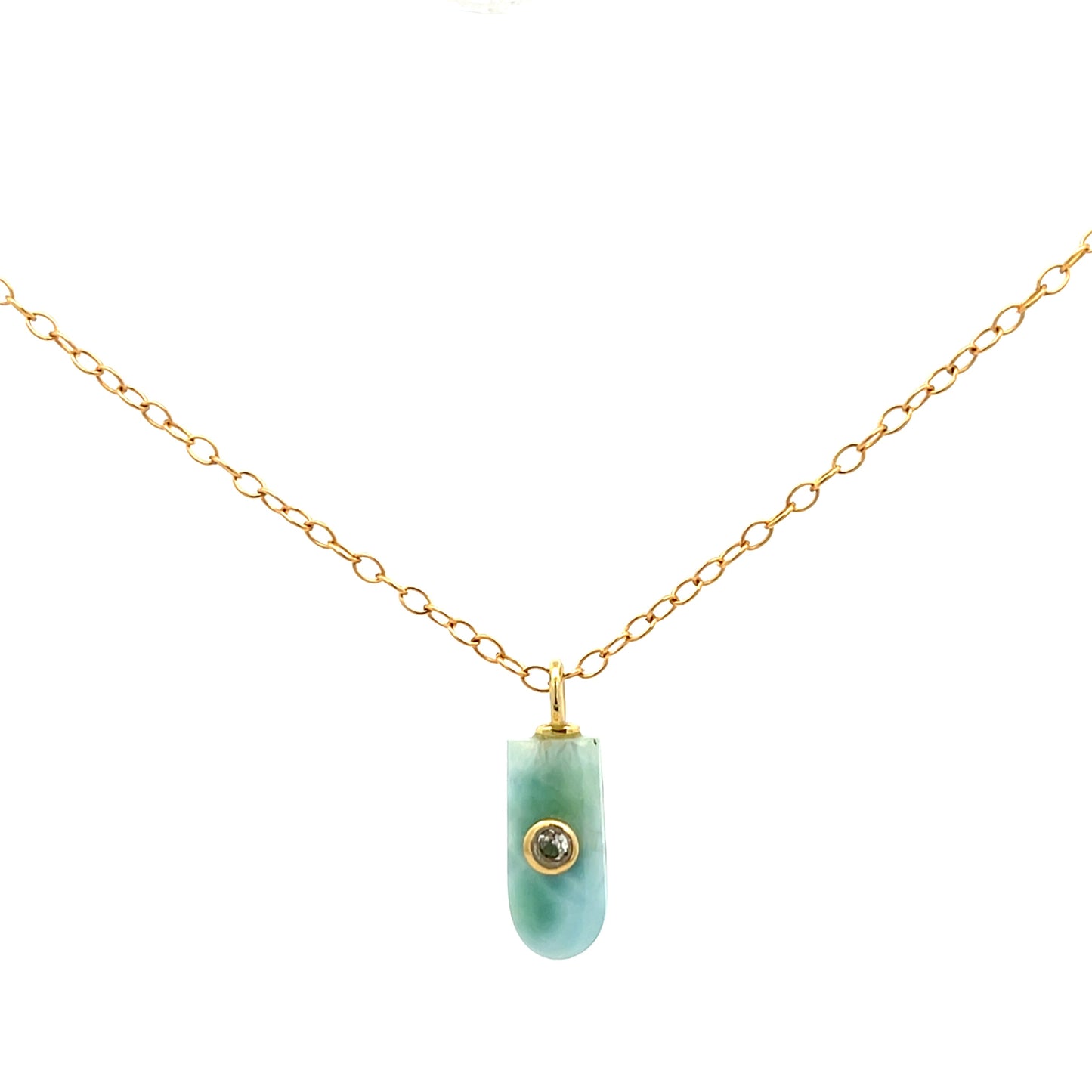 The Celeste Necklace: Larimar