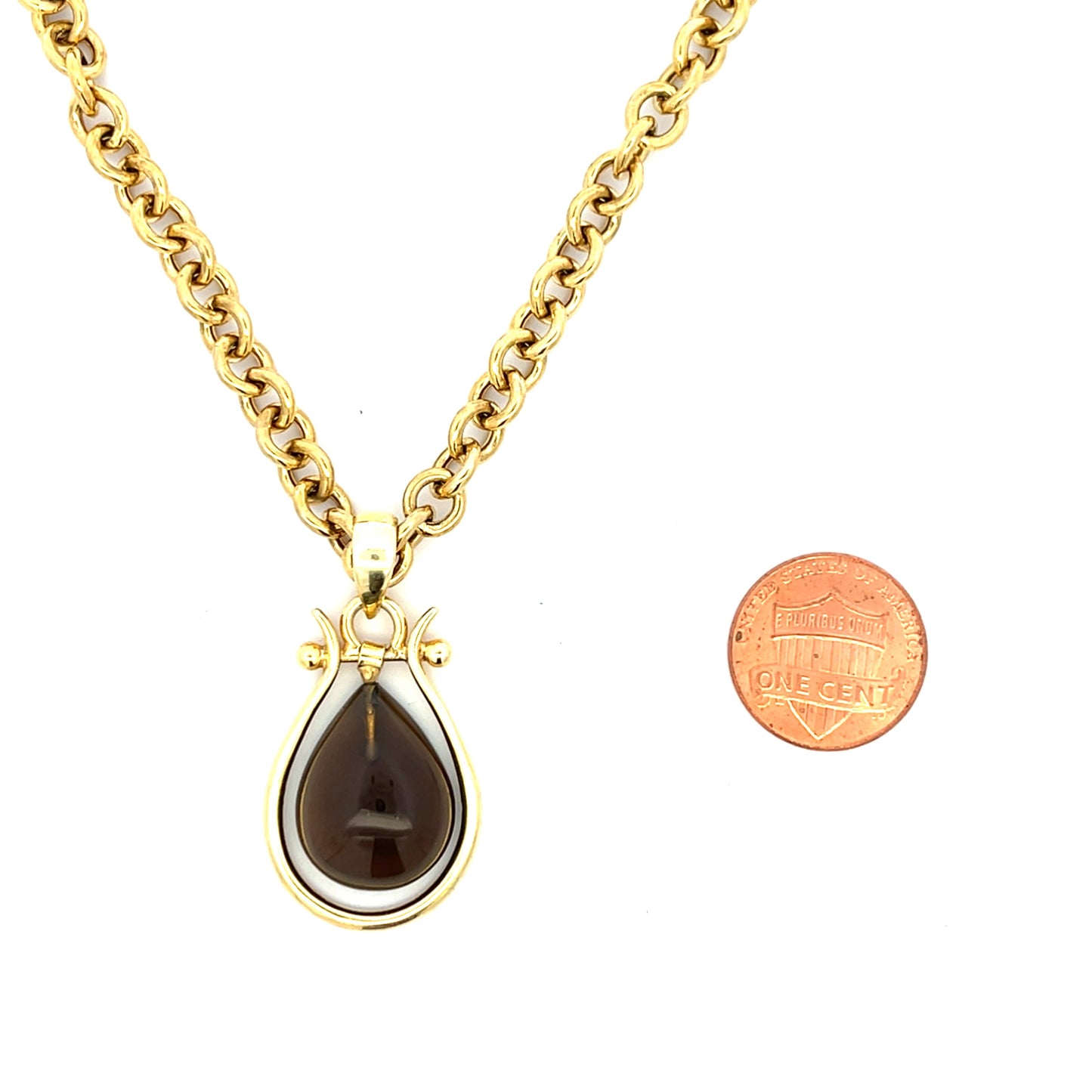 The Margot Necklace: Smokey Topaz