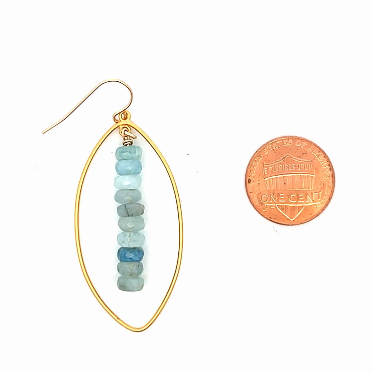 The Cleo Earrings: Aquamarine or Lapis