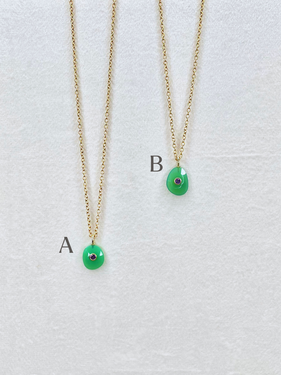 The Celeste Necklace: Chrysoprase