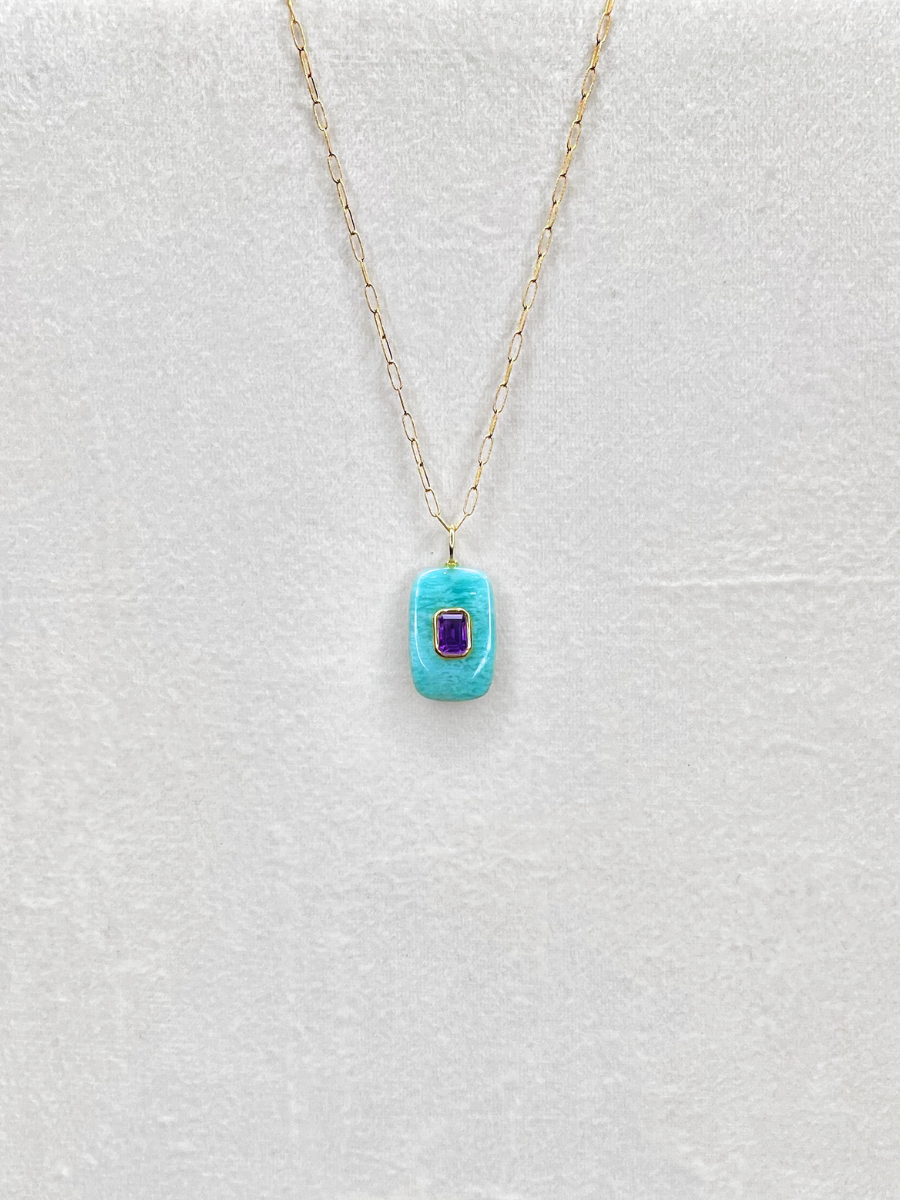 The Celeste Necklace: Amazonite