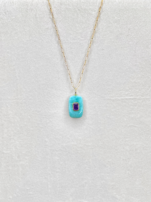 The Celeste Necklace: Amazonite