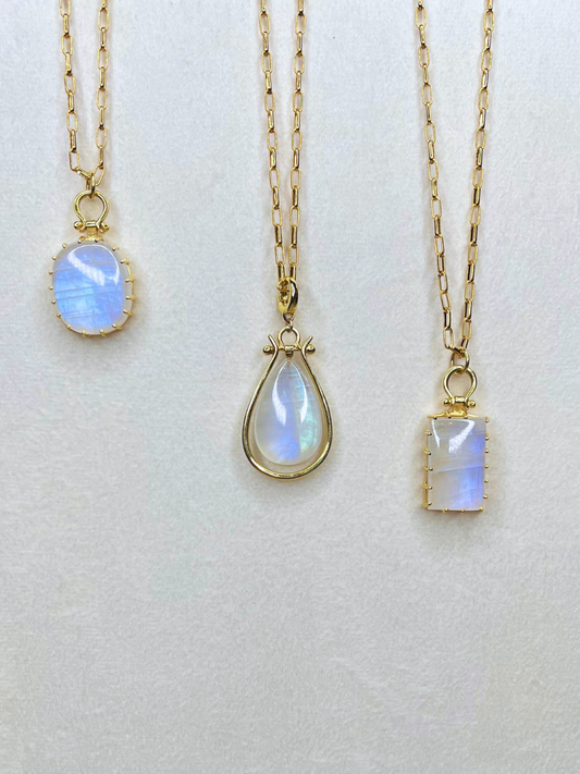 The Margot Necklace: Moonstone