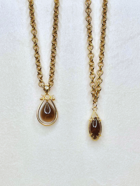 The Margot Necklace: Smokey Topaz