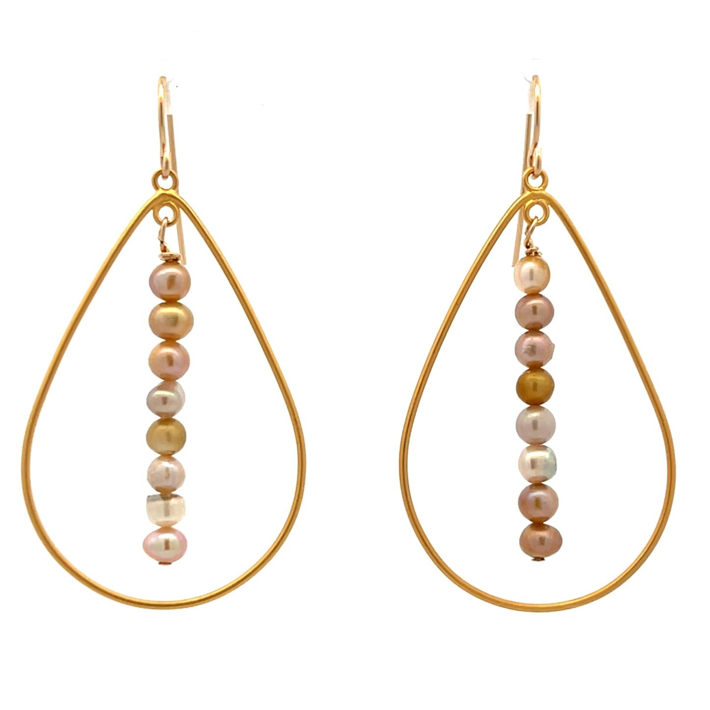 The Vera Earrings: Amazonite, Freshwater Pearl, or Labradorite