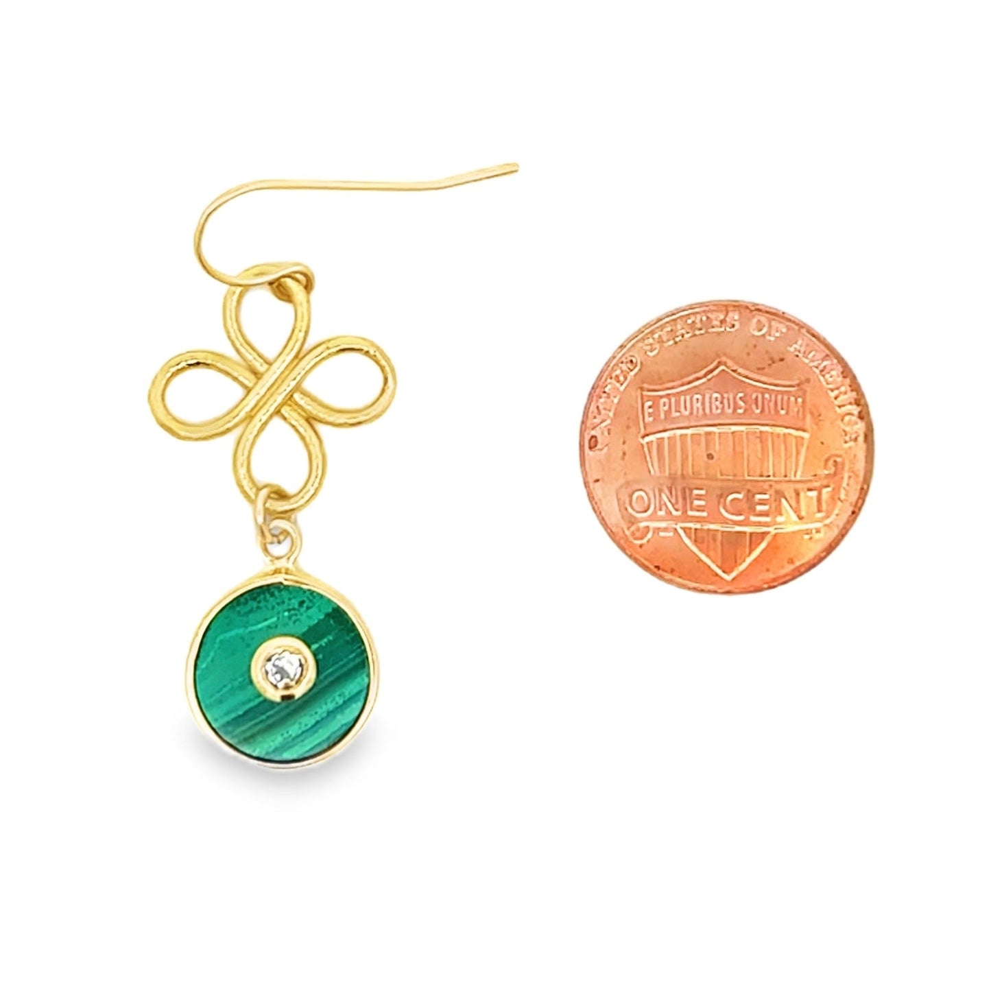 The Odette Earrings: Tigers Eye, Pink Opal or Malachite