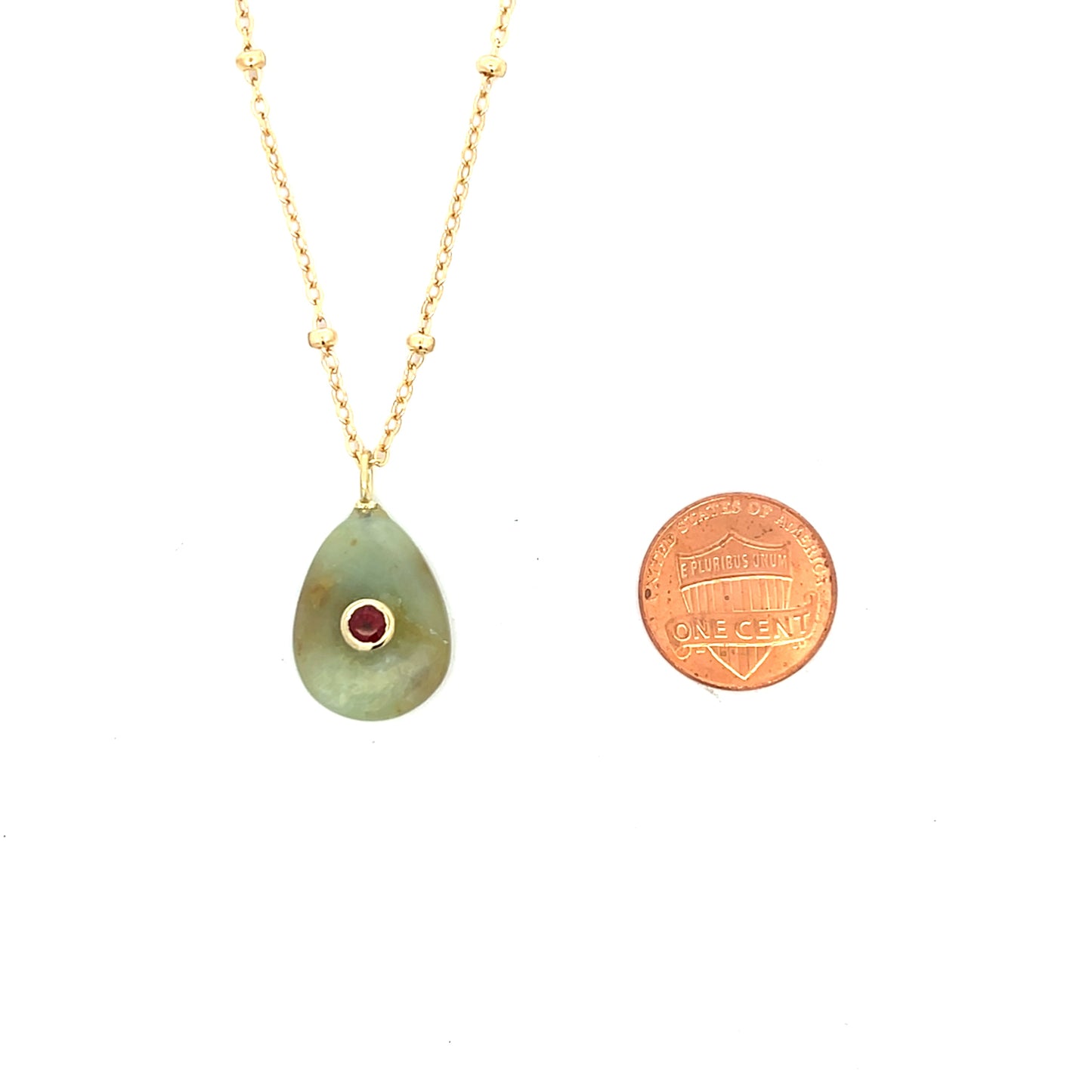 The Celeste Necklace: Jade or Mother of Pearl