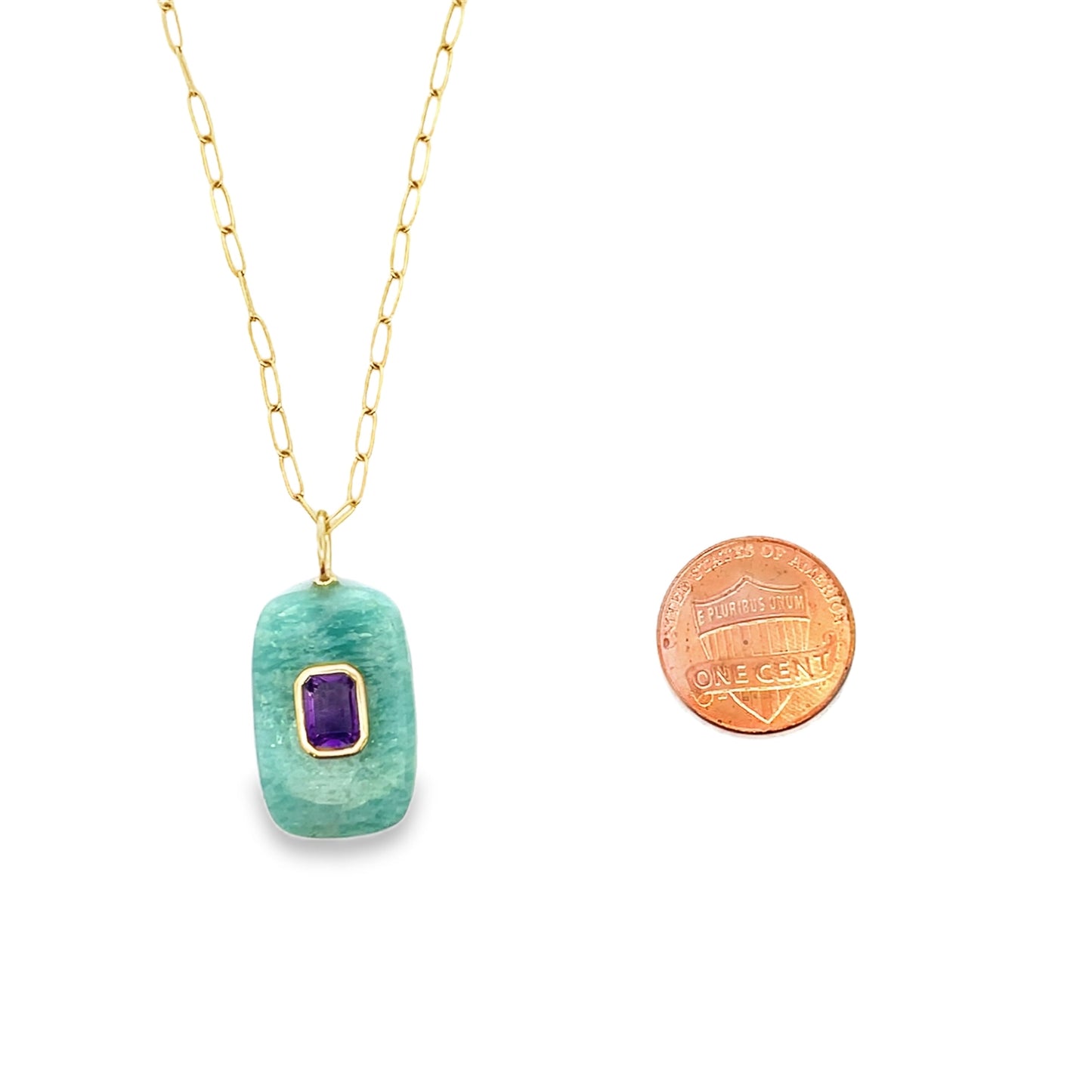 The Celeste Necklace: Amazonite