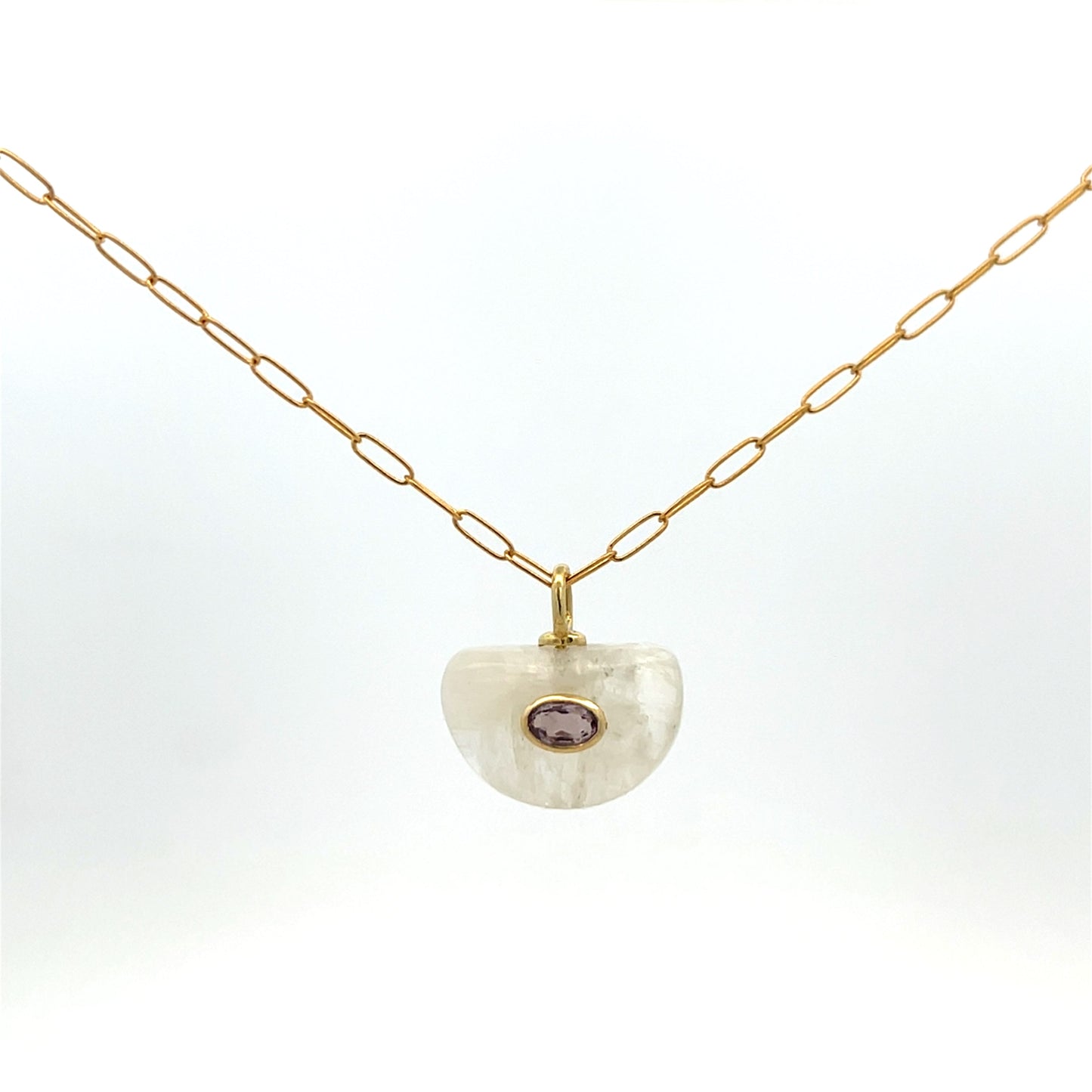 The Celeste Necklace: Moonstone