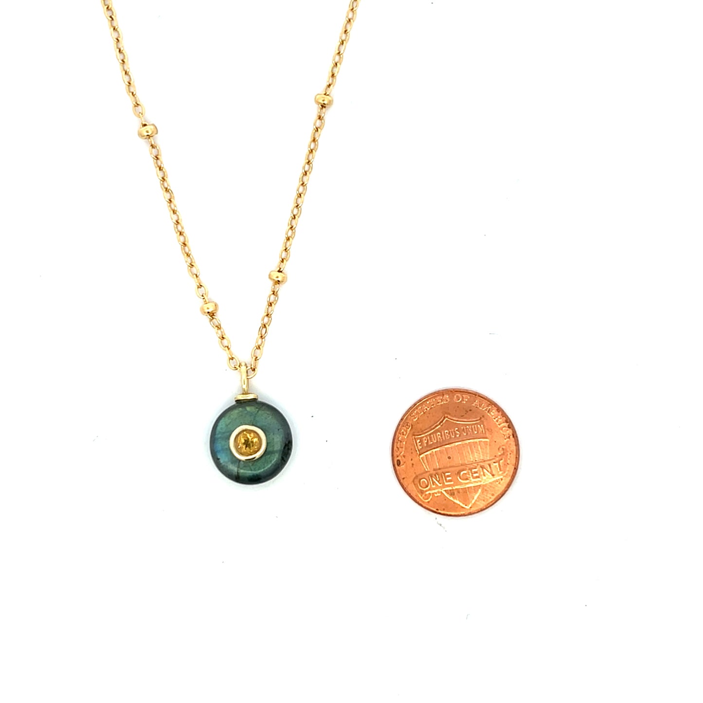 The Celeste Necklace: Labradorite