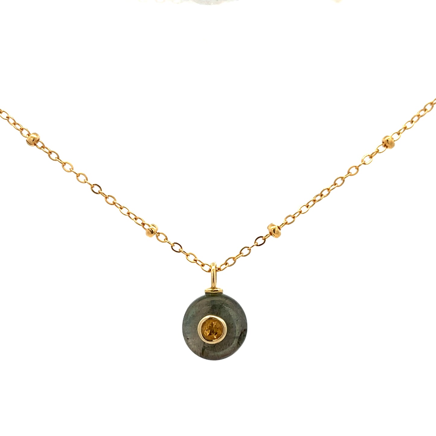 The Celeste Necklace: Labradorite