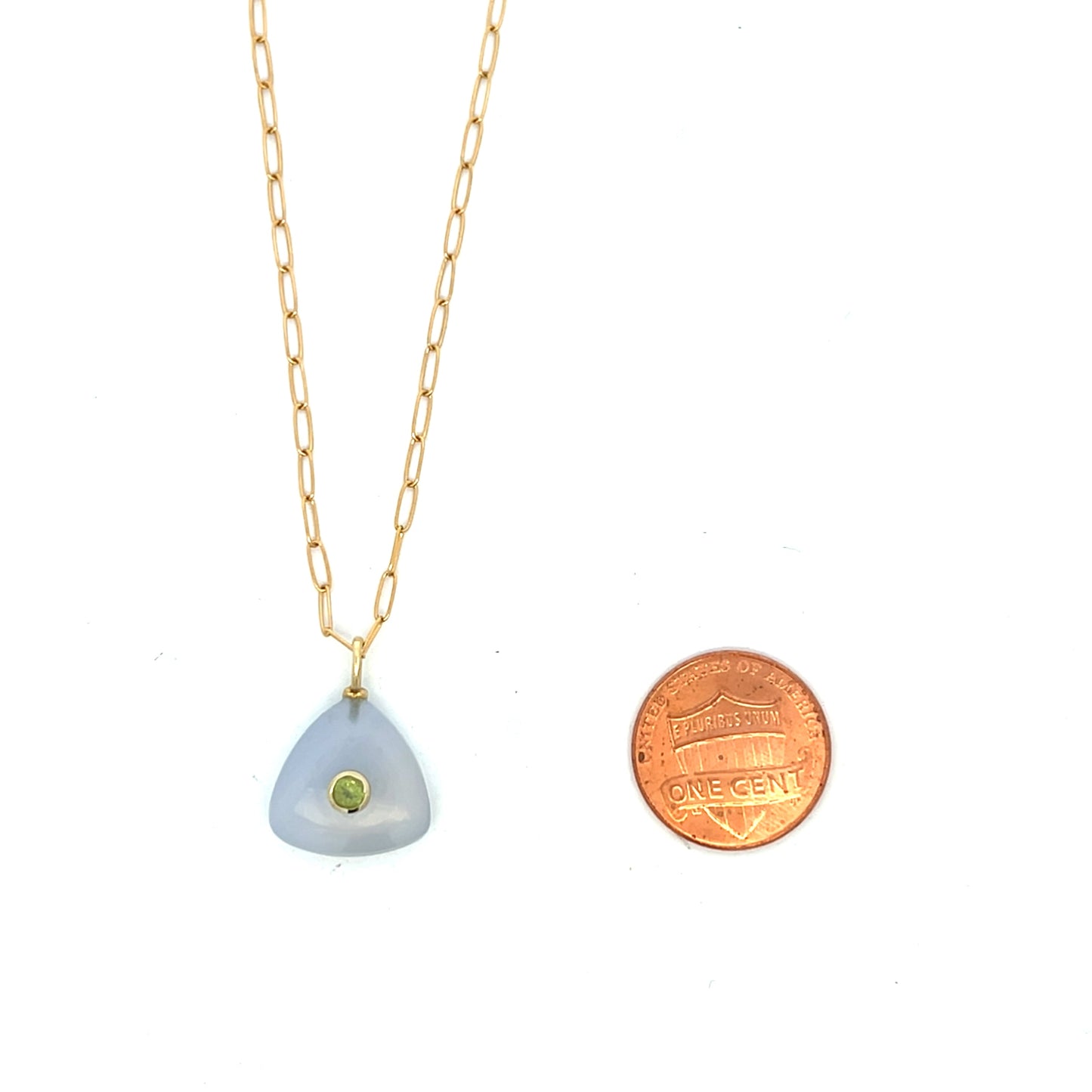 The Celeste Necklace: Chalcedony