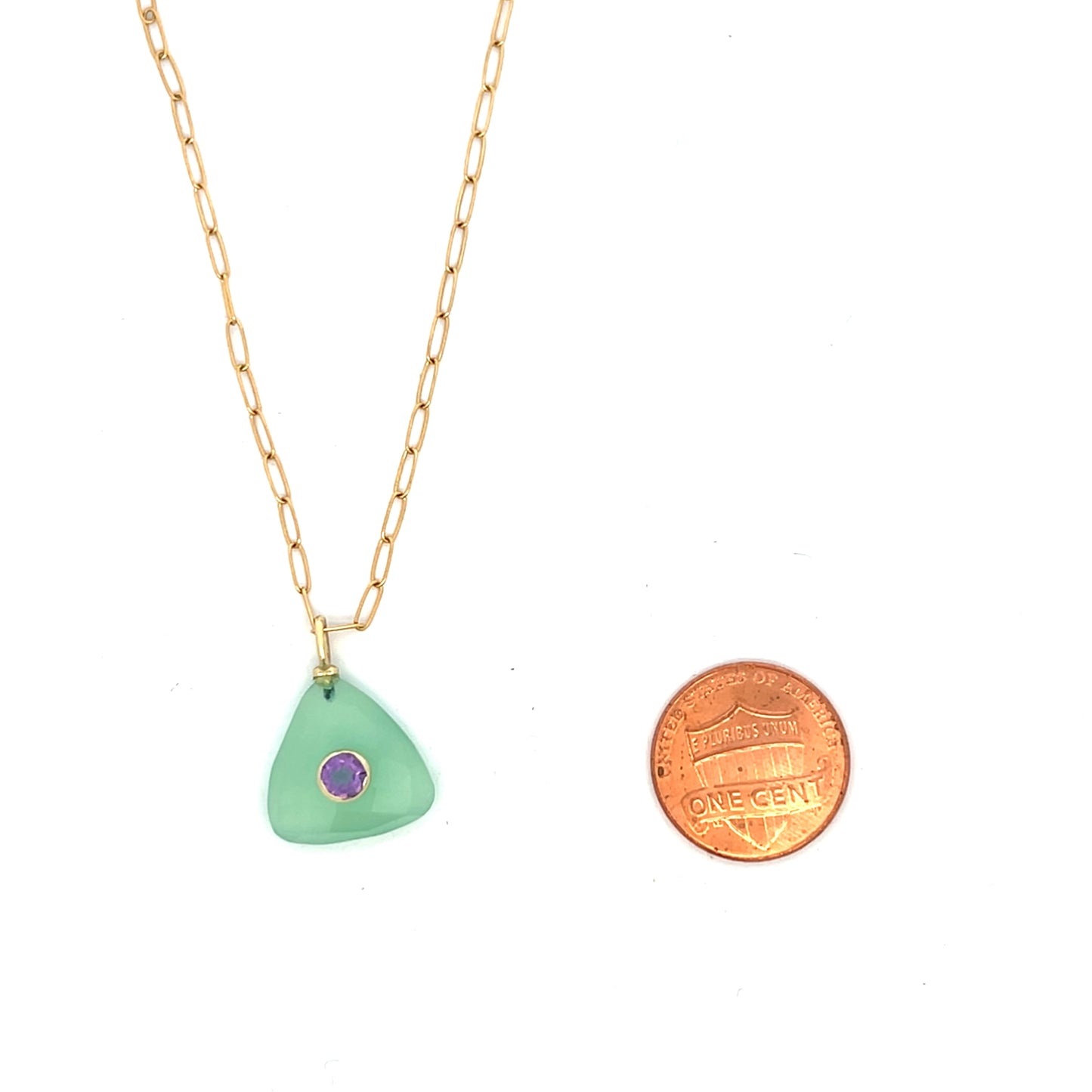 The Celeste Necklace: Chalcedony