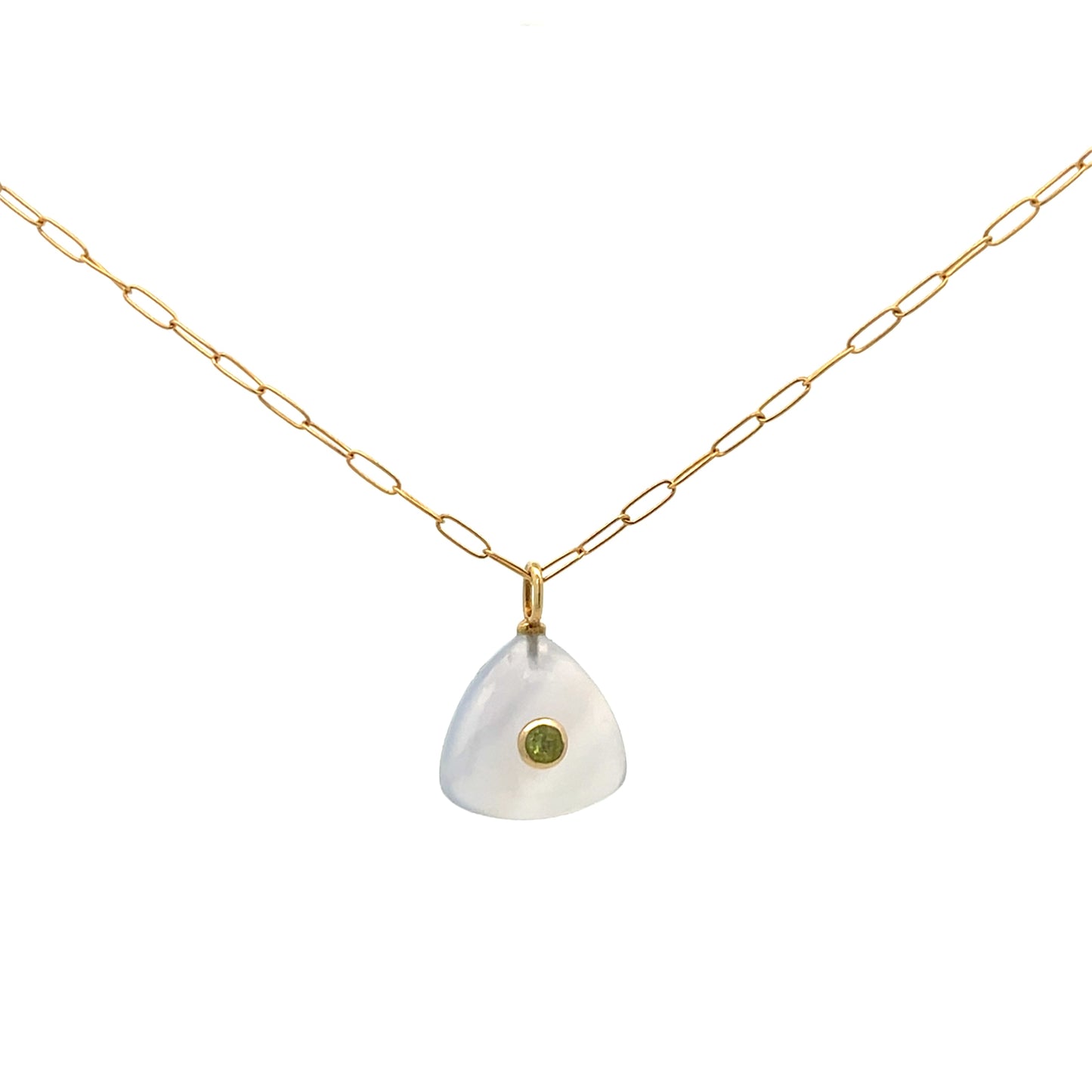 The Celeste Necklace: Chalcedony