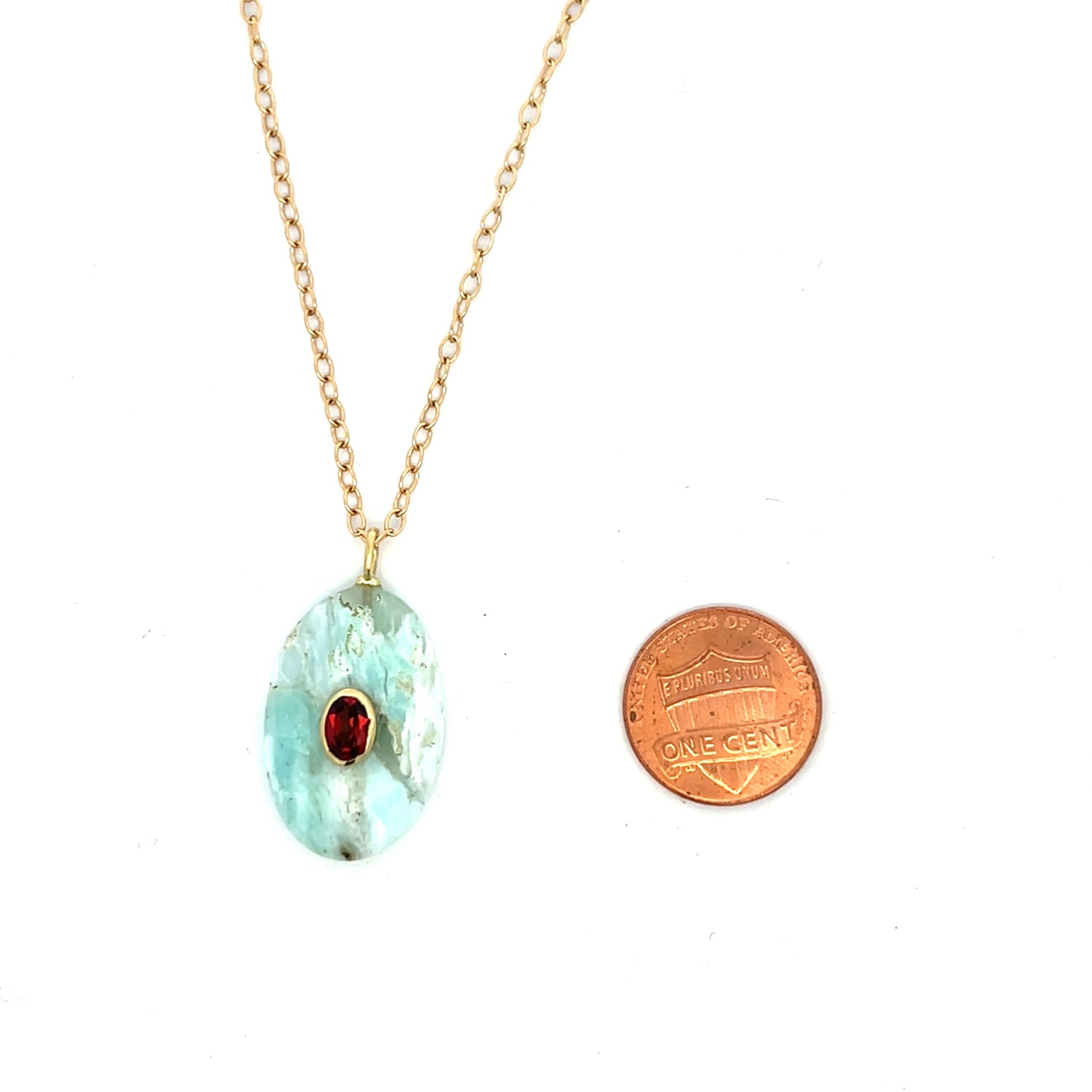 The Celeste Necklace: Larimar