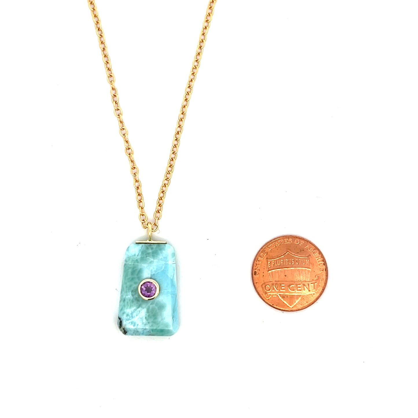 The Celeste Necklace: Larimar