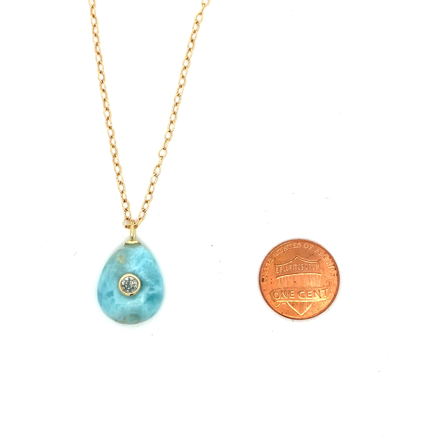 The Celeste Necklace: Larimar