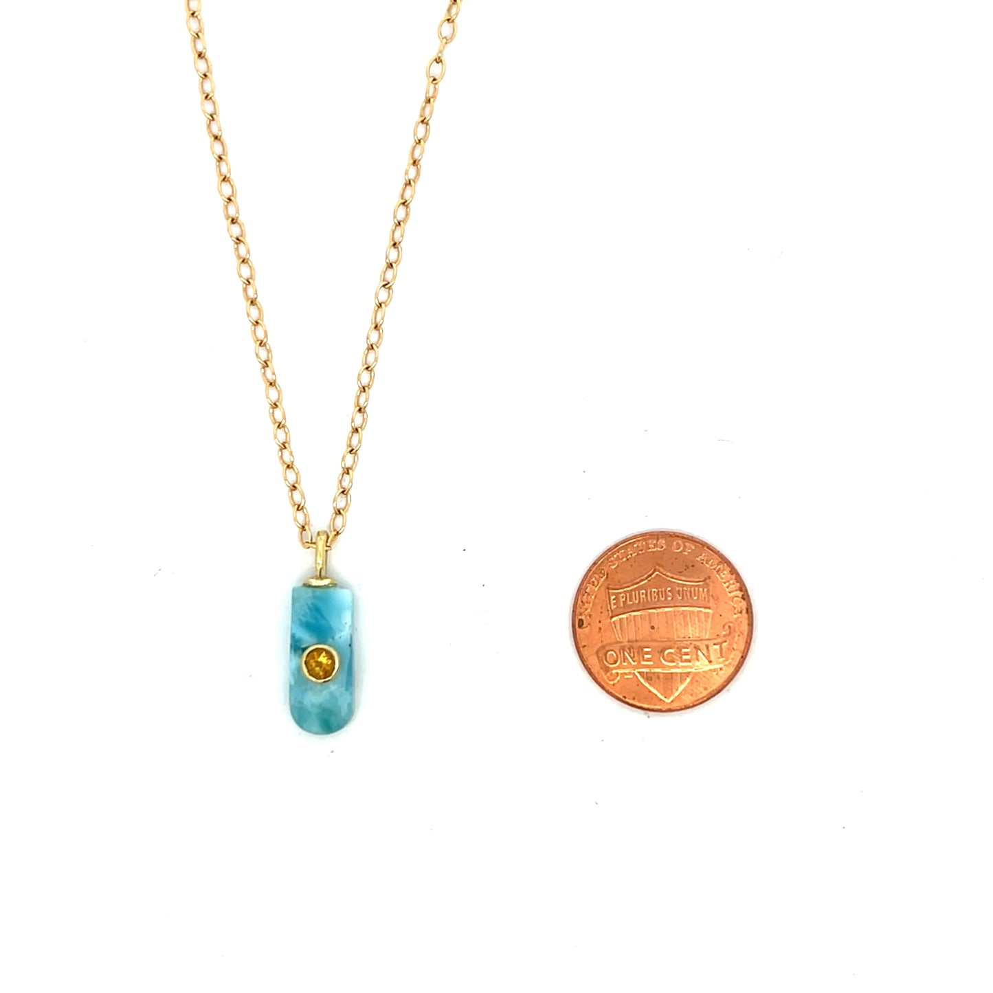 The Celeste Necklace: Larimar