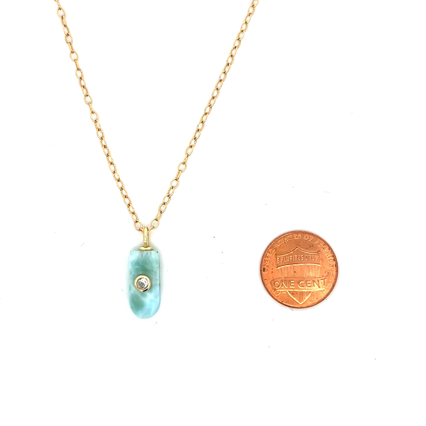 The Celeste Necklace: Larimar