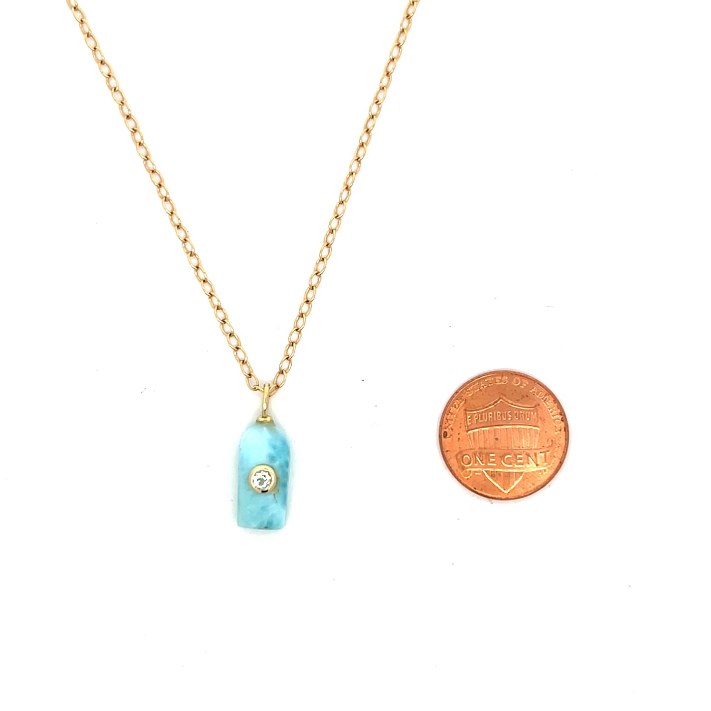 The Celeste Necklace: Larimar