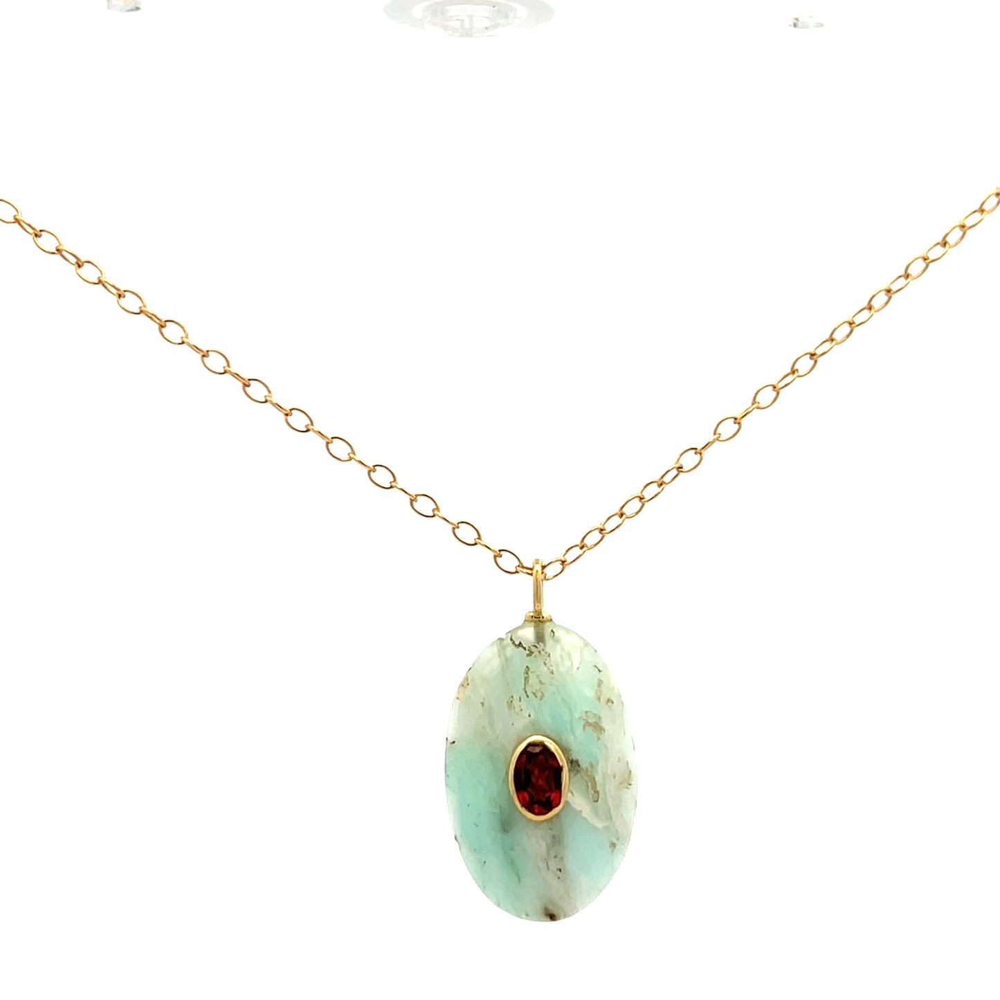 The Celeste Necklace: Larimar