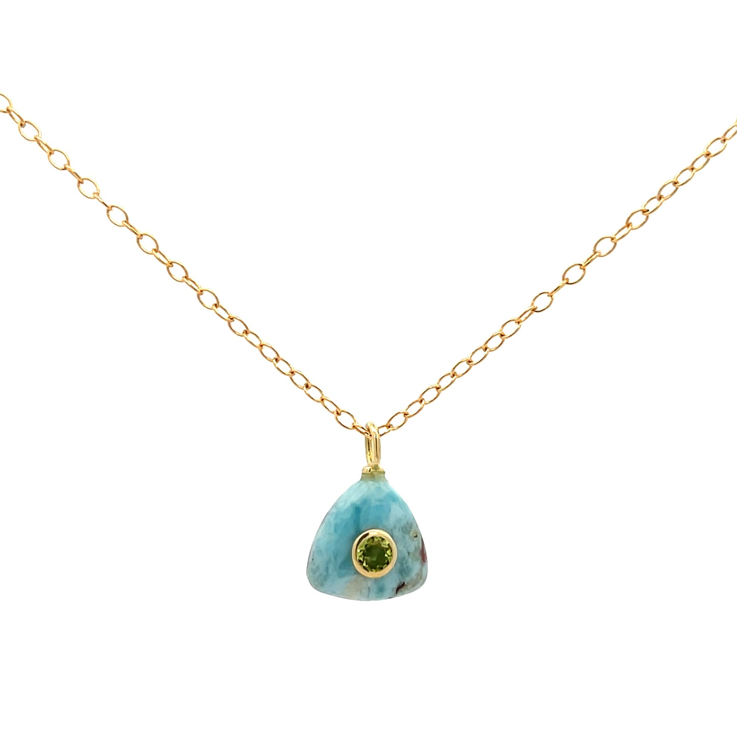 The Celeste Necklace: Larimar