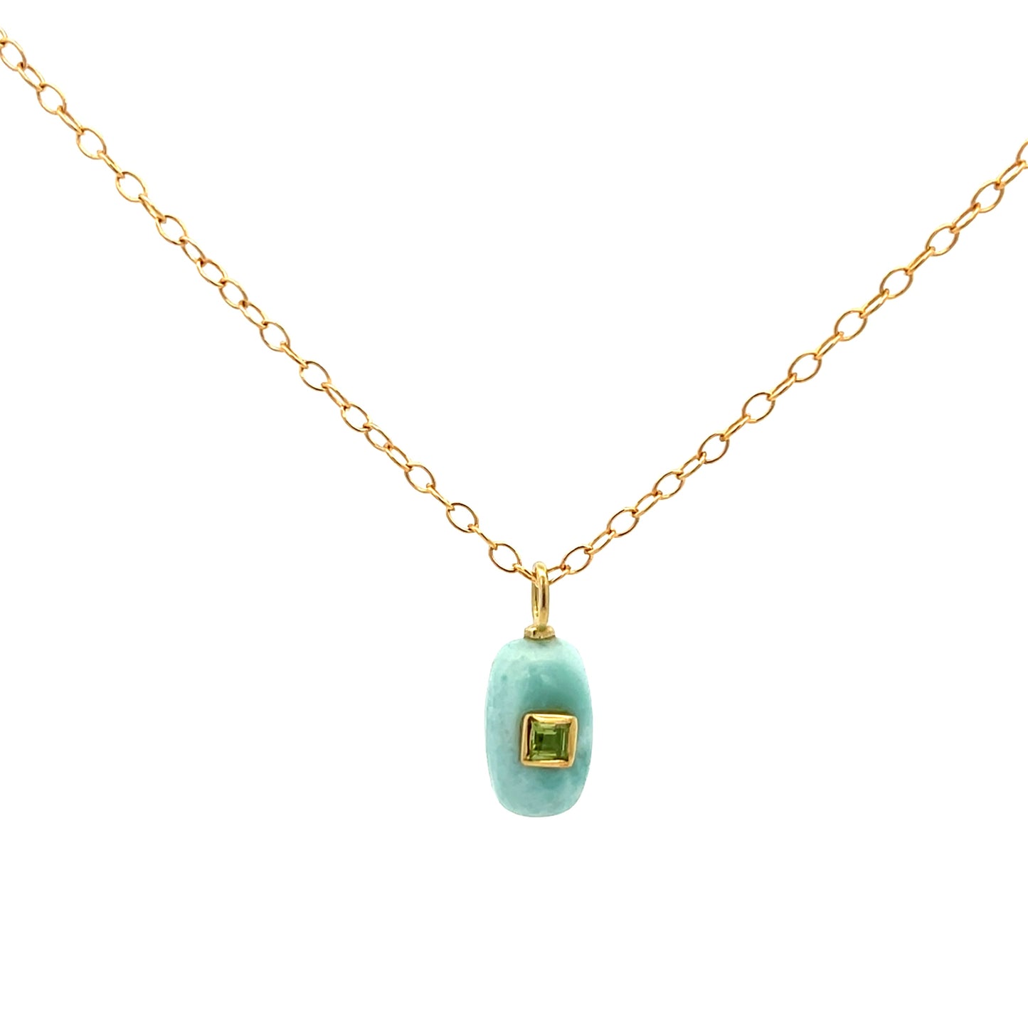 The Celeste Necklace: Larimar