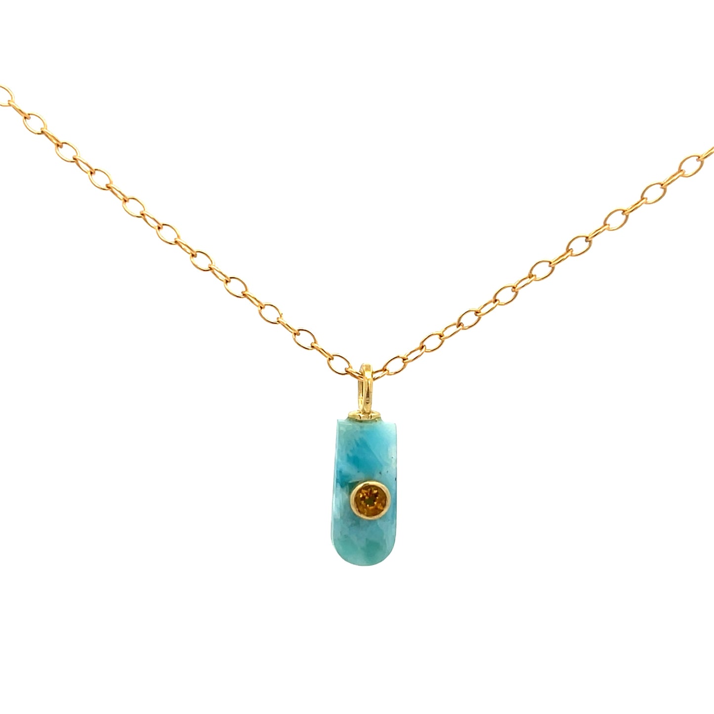 The Celeste Necklace: Larimar