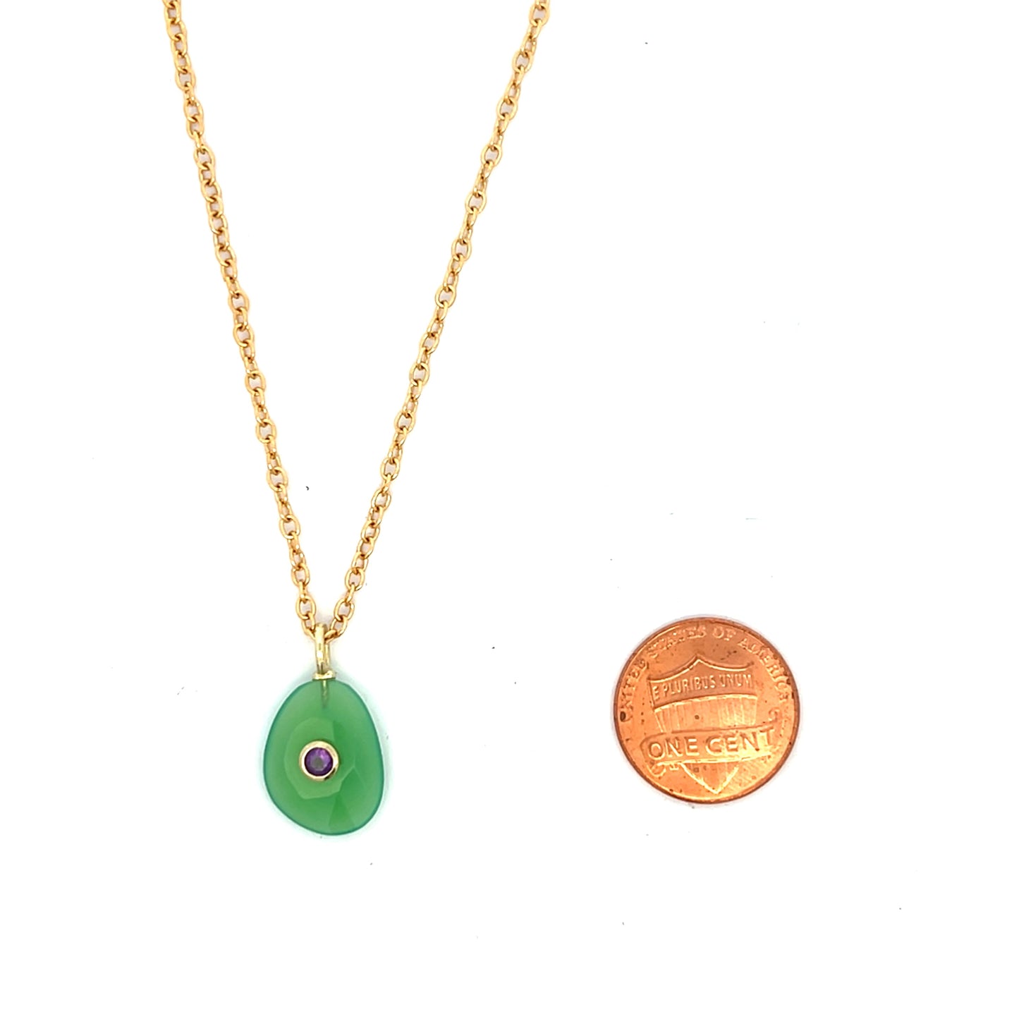 The Celeste Necklace: Chrysoprase