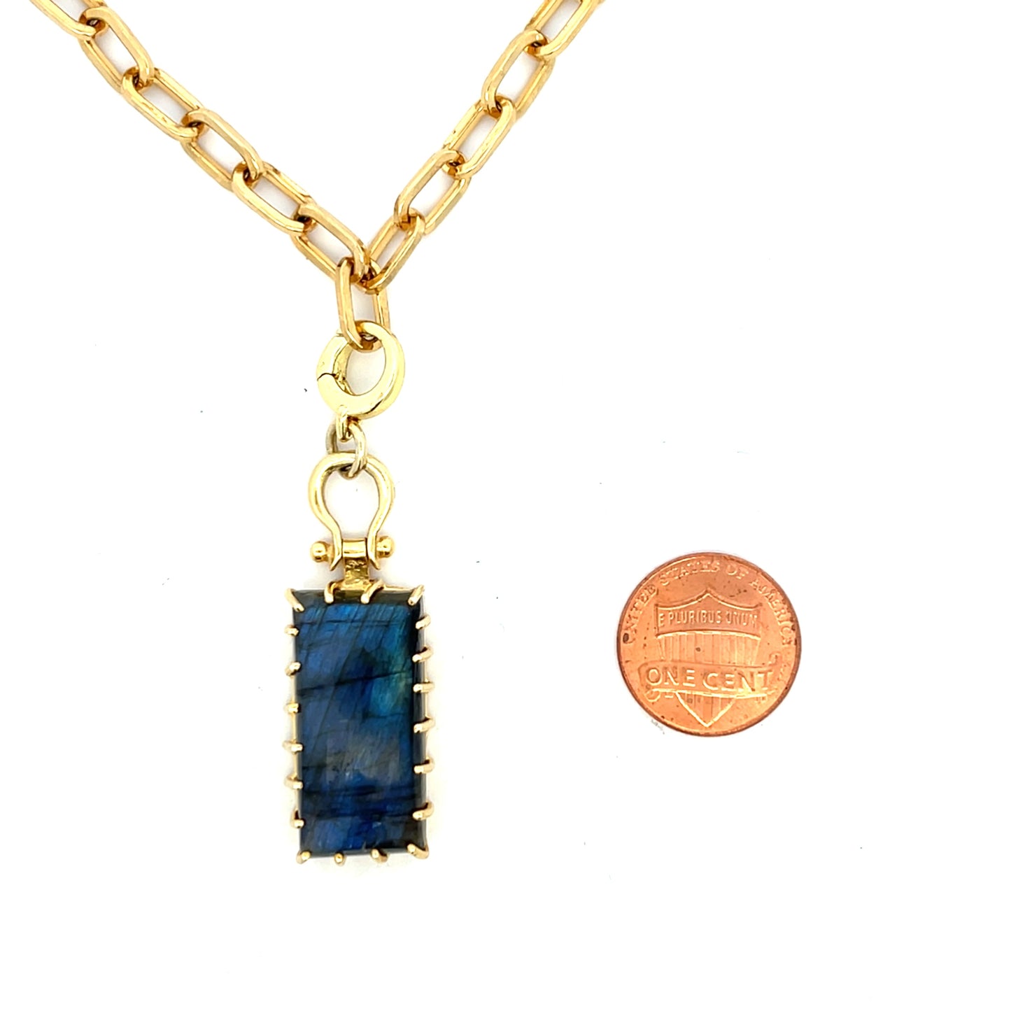 The Margot Necklace: Labradorite or Lapis