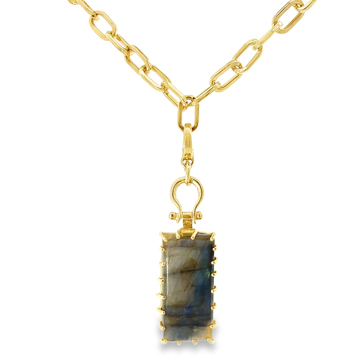 The Margot Necklace: Labradorite or Lapis