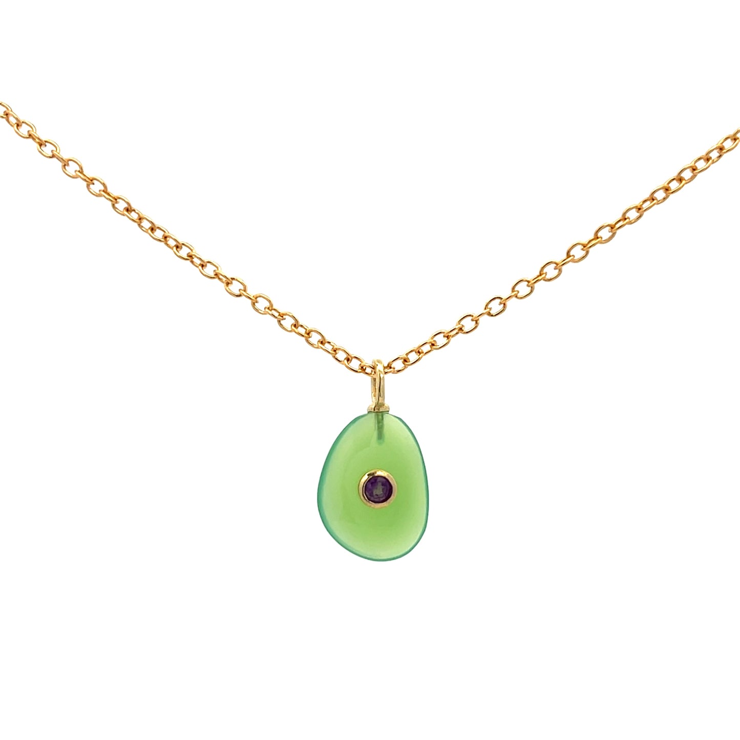 The Celeste Necklace: Chrysoprase