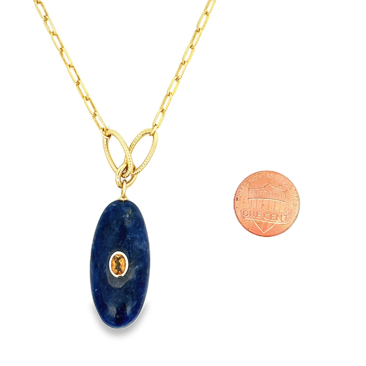 The Celeste Necklace: Lapis, Amazonite or Rose Quartz - Bold Cut